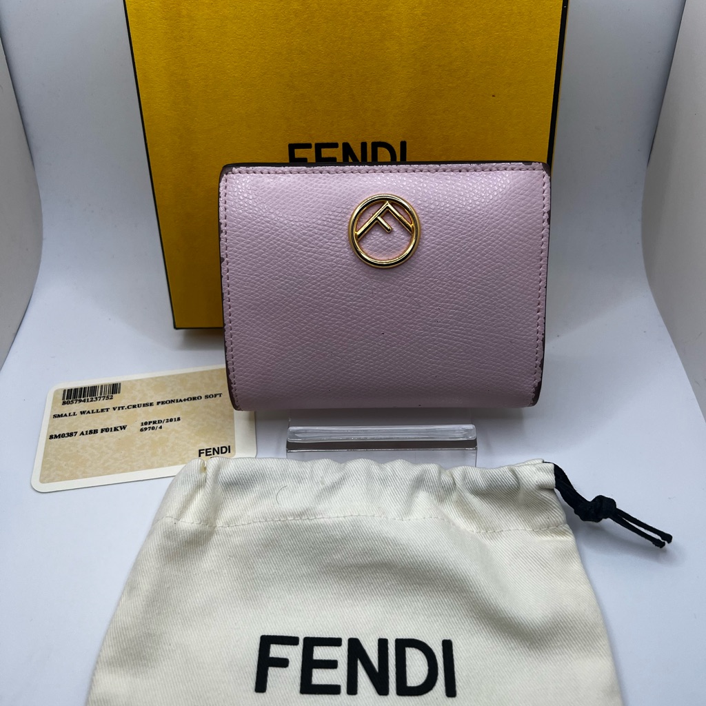 Guc Fendi Light Pink Bifold Wallet